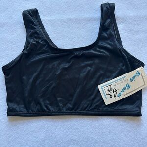 Vintage black dance aerobics top